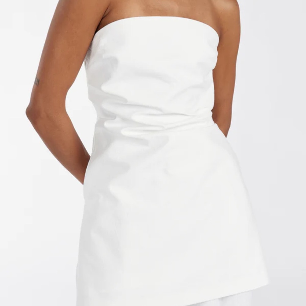 DISSH White Strapless Leo Tunic